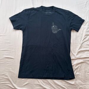 Hubs & Hers Black Graphic Short Sleeve T-Shirt Limited Edition Sz Medium